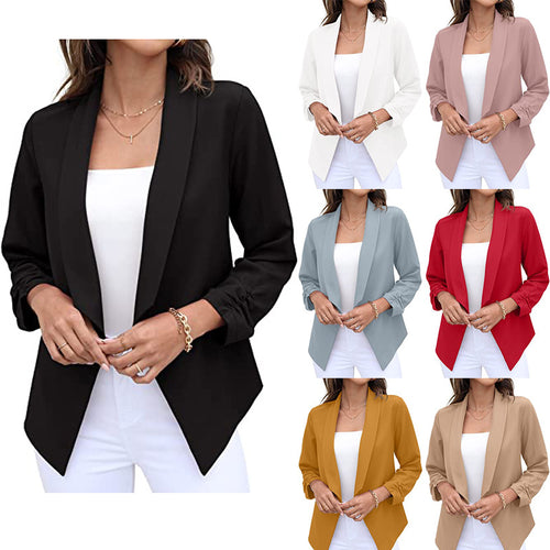 Dame trendy og elegant blazer med asymmetrisk skæring Stilla