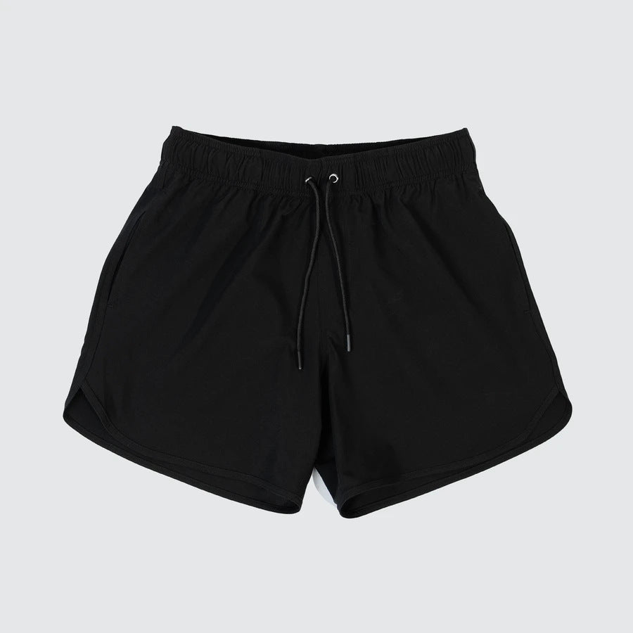 Herrer Sporty Badebukser med moderigtigt camouflage-mønster og elastisk talje Stilla
