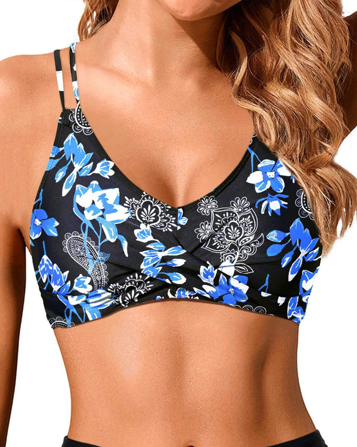 Femme Leopardmønster Bralette Badetop Stilla