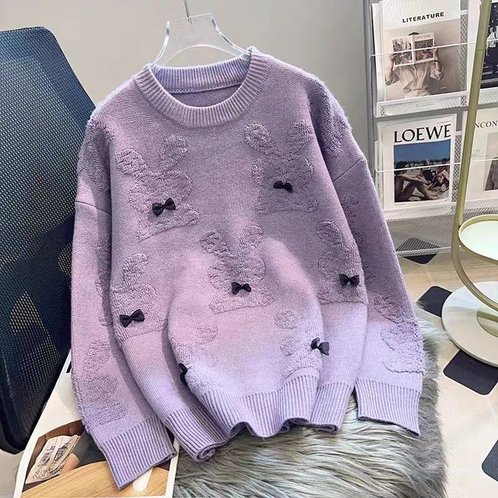 Damer hyggelig sweater med legende dyre applikationer Stilla