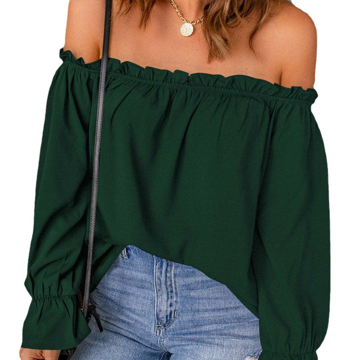 Dame Off-Shoulder Rufflesøm Bluse Stilla