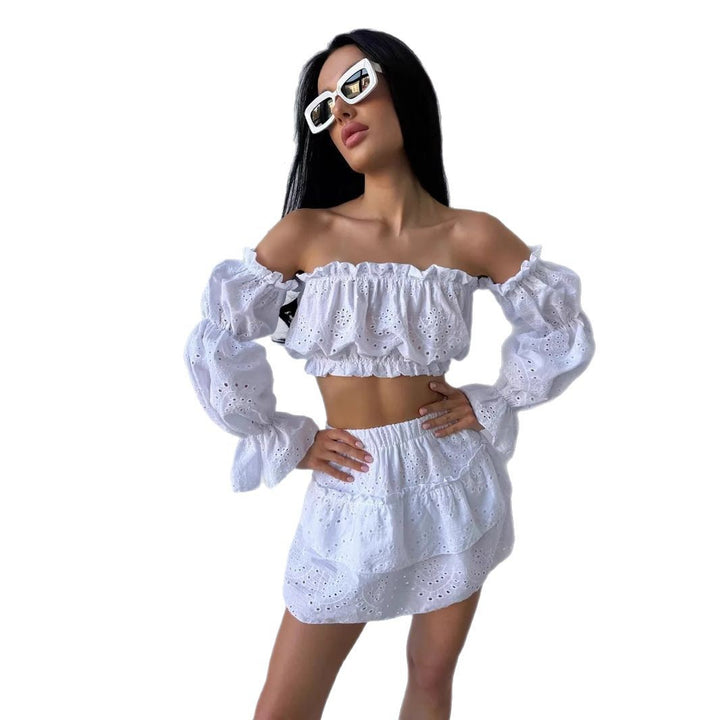 Dame top i lace Stilla