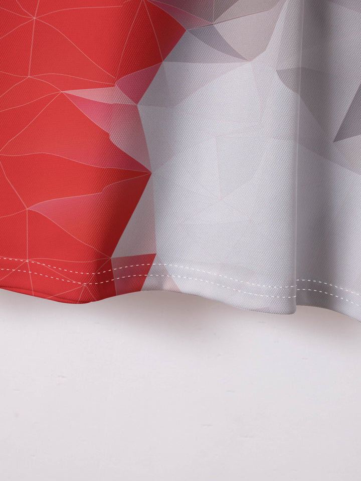 Herre Poloshirt med innovativt geometrisk design og åndbare egenskaber Stilla