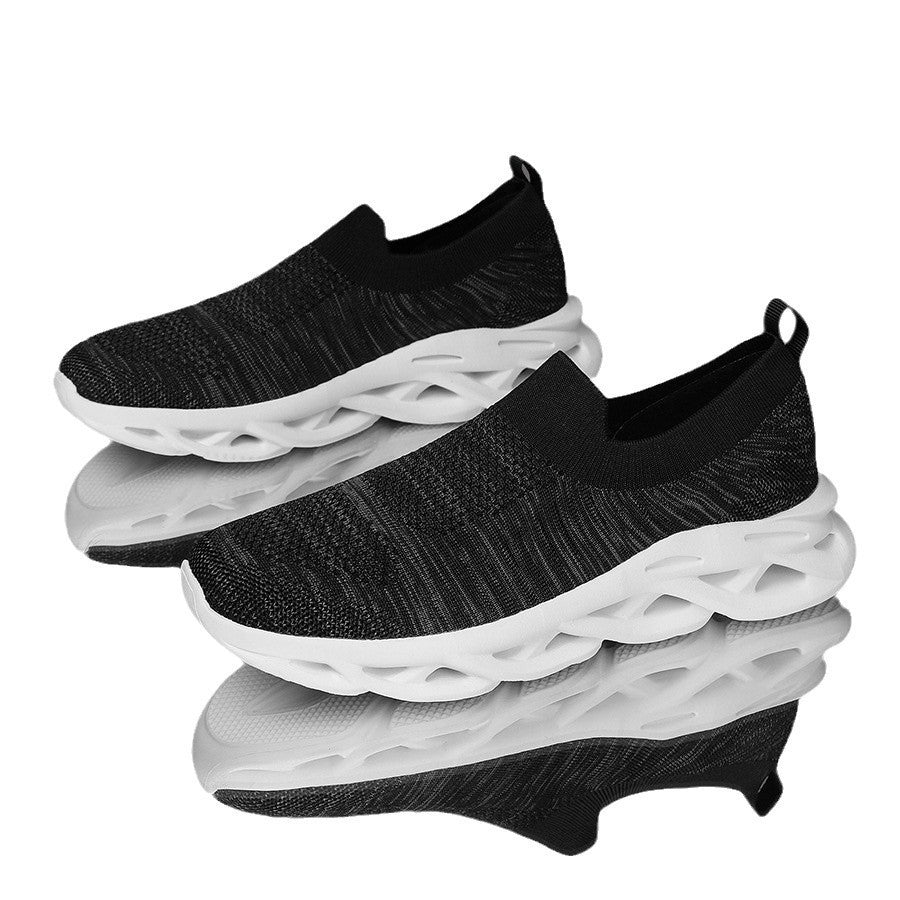 Femme Slip-On Åndbar Sport Sneakers med Polstret Sål Stilla