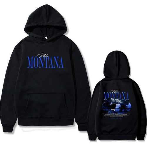 Kvinders hoodie med kreativ grafisk design og afslappet pasform Skovae