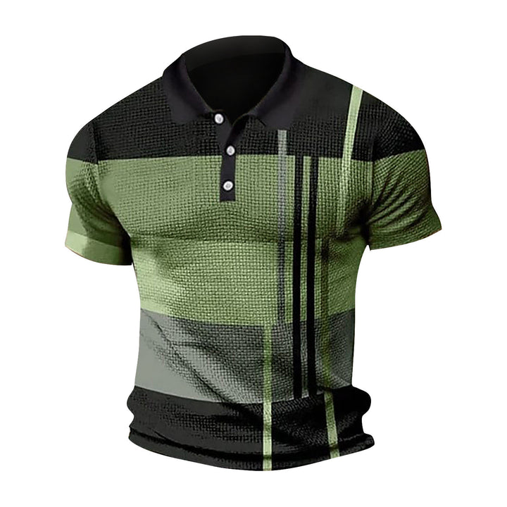 Herrer polo t-shirt med moderne grafisk design og åndbare egenskaber Stilla