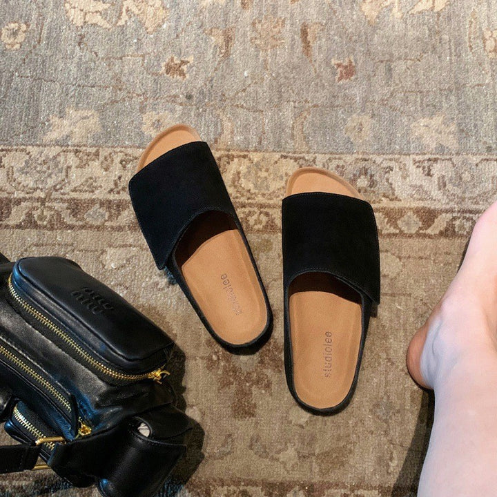 Damer Bløde Suede Rutsche Sandaler Stilla