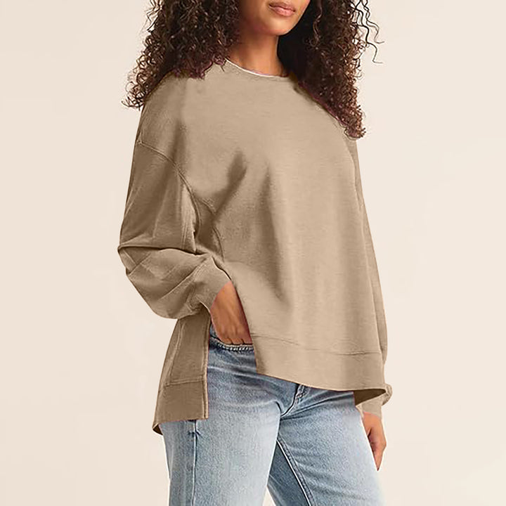 Dame afslappet sweatshirt med moderne snit Stilla