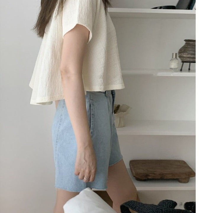 Femme Tekstureret Relaxed Fit T-shirt Stilla