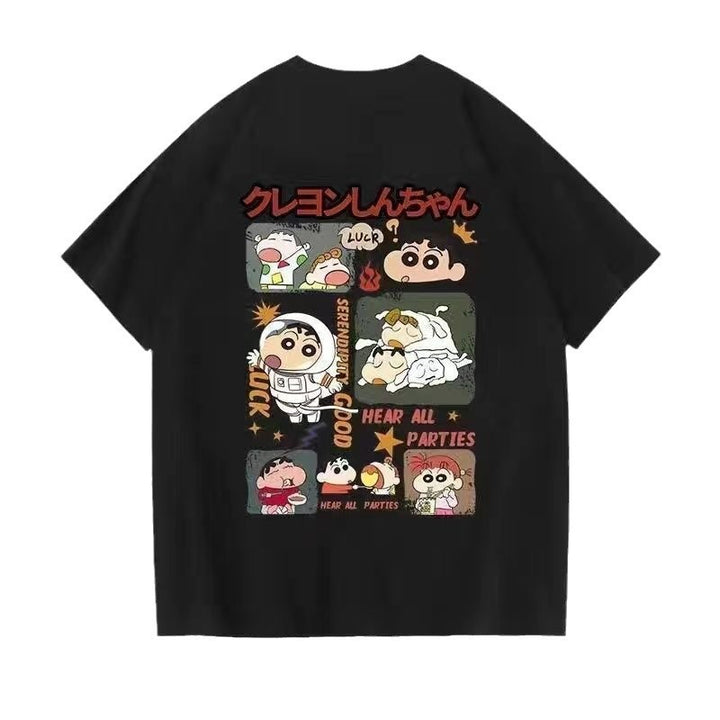 Dame T-Shirt med kreativt tegneserieprint Stilla