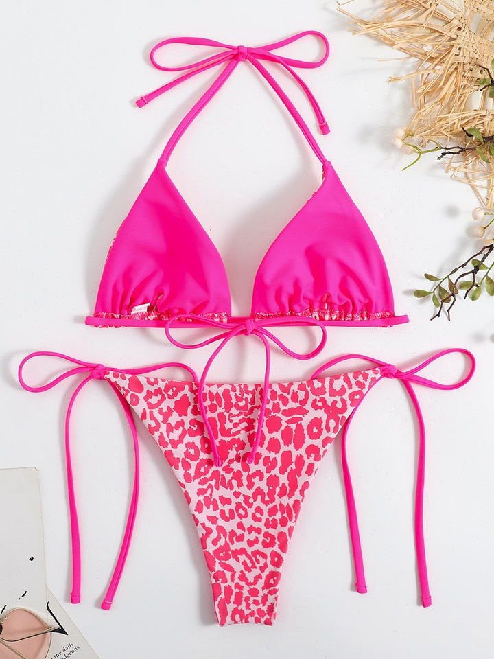 Dame Trekant Cut Tie-Sider Bikini Sæt Stilla