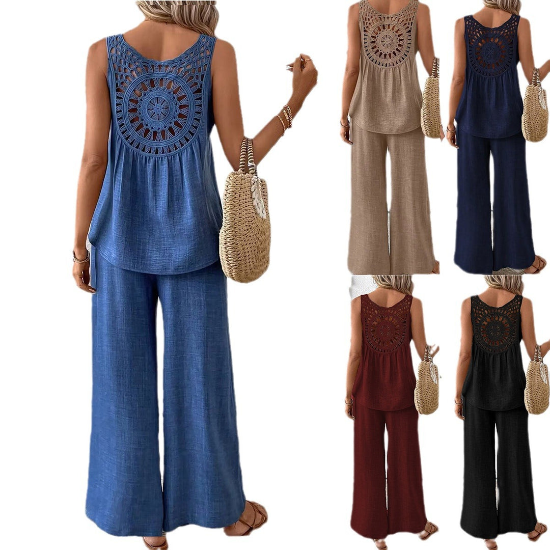 Dame afslappet bredt skåret jumpsuit Stilla