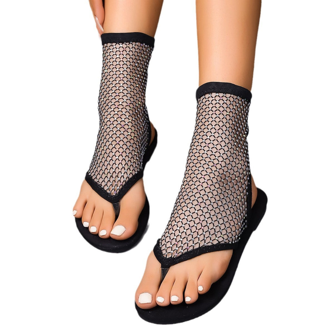 Dame Fashionable Net Sandaler med innovativt design Stilla