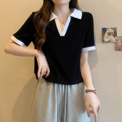 Femme Polo-stil kortærmet top Stilla