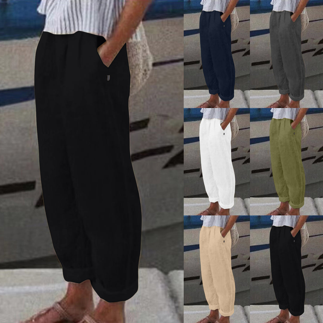 Dame Relaxed Fit Bred Bukser Stilla
