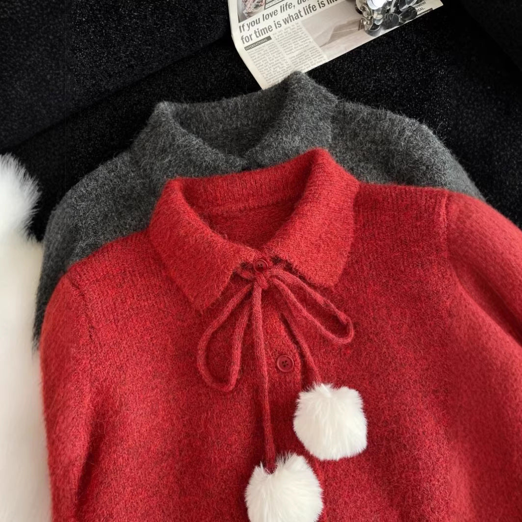 Dame legesyge cardigan med stor krave Stilla