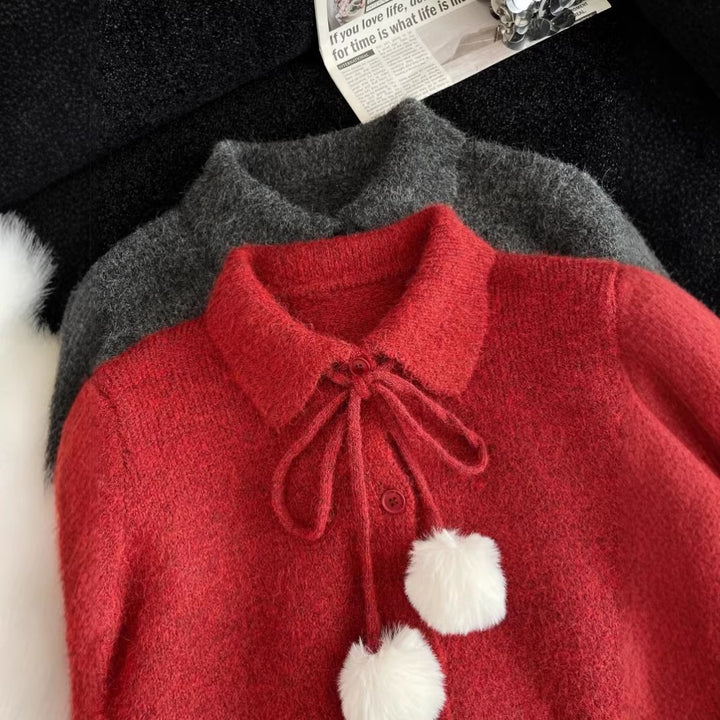 Dame legesyge cardigan med stor krave Stilla