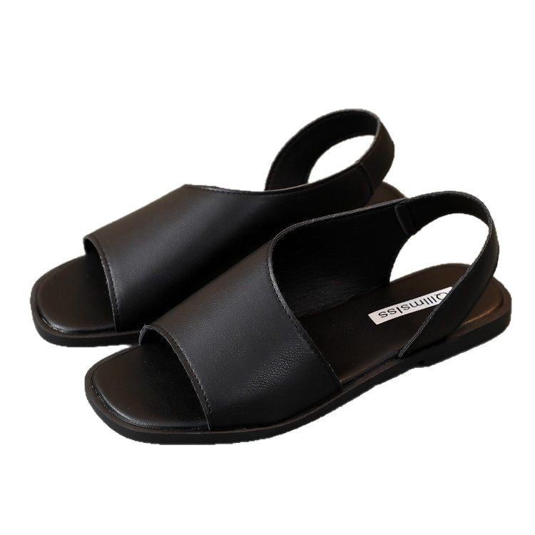 Damer casual toe-divider sandaler med mode kryds-rem og skridsikker sål Stilla