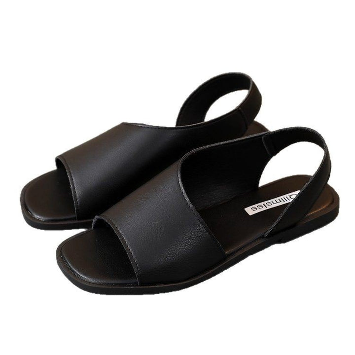 Damer casual toe-divider sandaler med mode kryds-rem og skridsikker sål Stilla