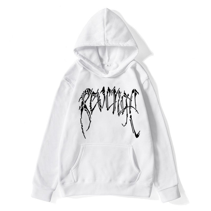 Dame hoodie med unik grafisk tekst Skovae