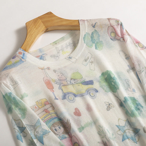 Femme Kunstnerisk Grafik T-Shirt Stilla