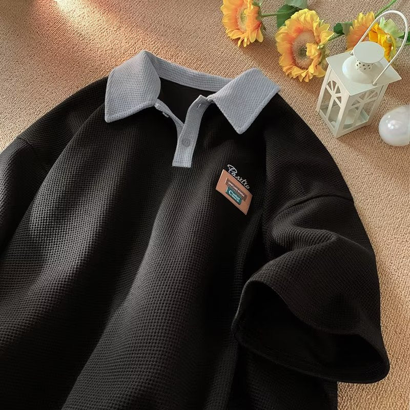 Herre polo shirt lavet af åndbart netstof med moderne krave og praktisk snit Stilla
