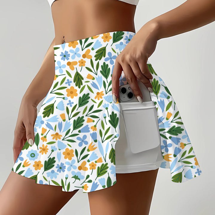 Dame blomster mønster skort Stilla