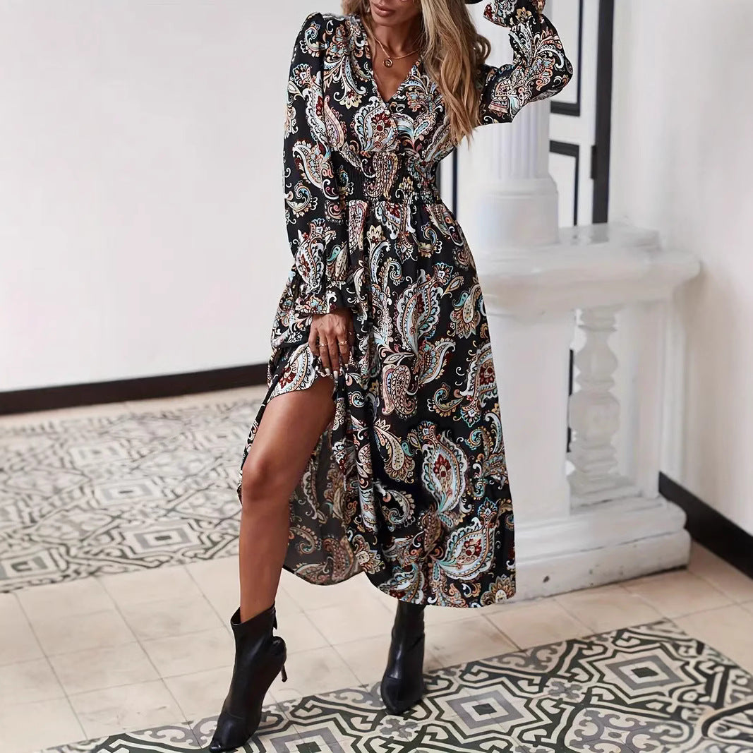 Damer Maxi-kjole med paisley-mønster Stilla