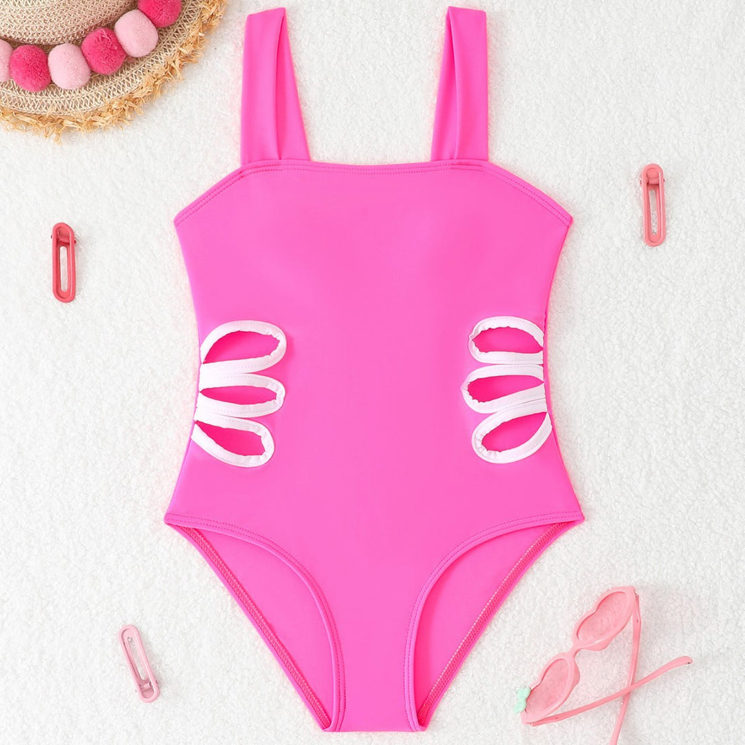 Dame one-piece badedragt med dekorativt sløjfe-design og komfortabel pasform Stilla