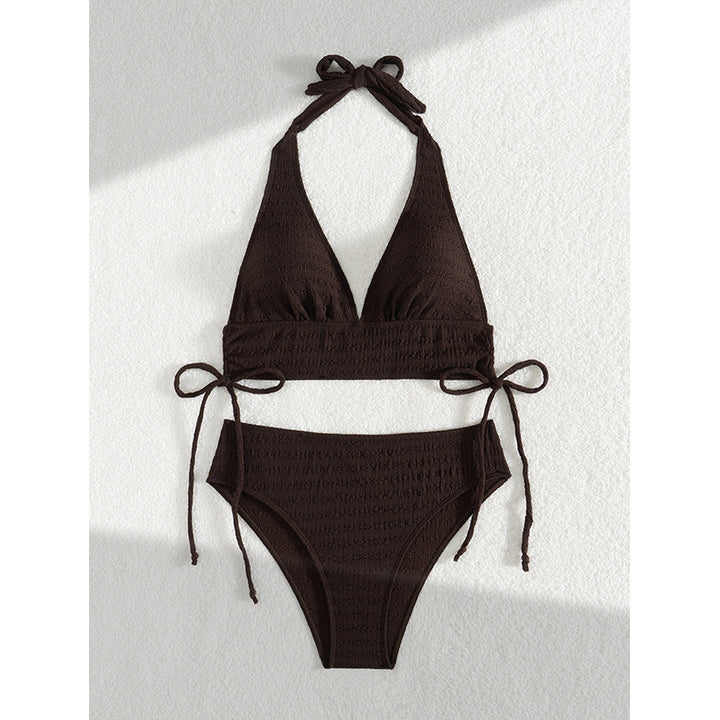 Dame Smocked Trekant Bikini Sæt Stilla