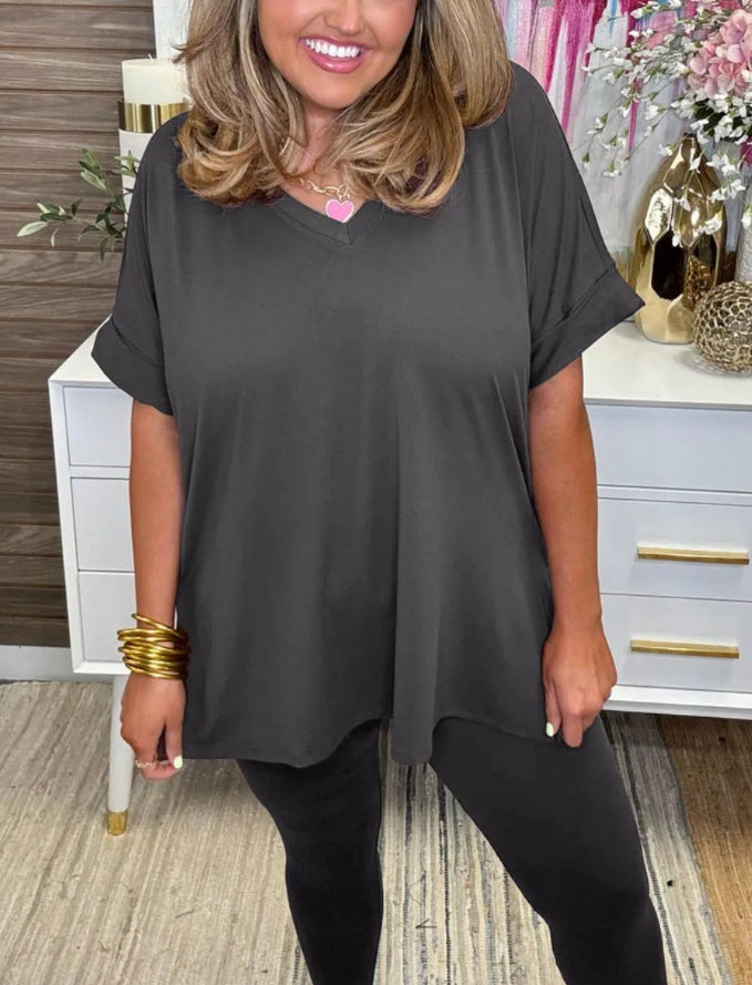 Dame afslappet lounge-outfit med behageligt oversized top og alsidige leggings Stilla