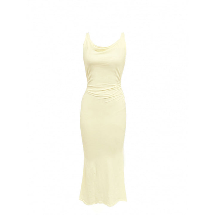 Damen Maxi-Kleid mit elegantem Neckholder und fließendem Schnitt Skovae