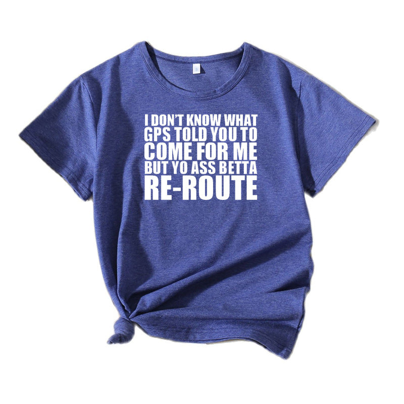 Dame Fritid Sjov Grafik T-shirt Stilla