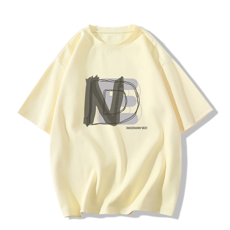 Dame Oversized T-shirt med kreativ grafisk print Stilla