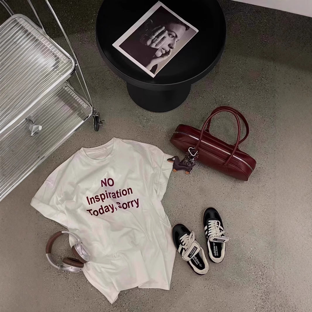 Femme Overstørrelse Statement Grafik-T-Shirt Stilla