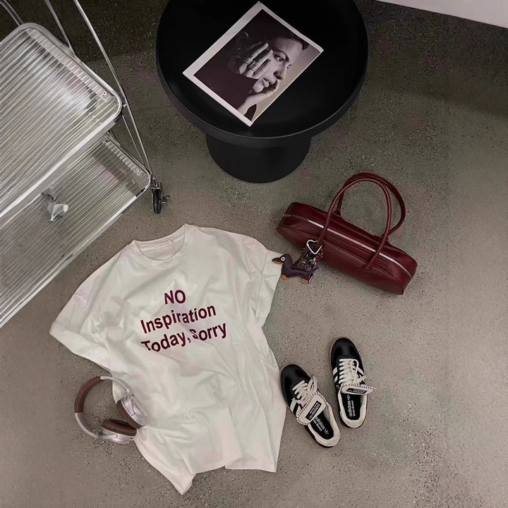 Femme Overstørrelse Statement Grafik-T-Shirt Stilla