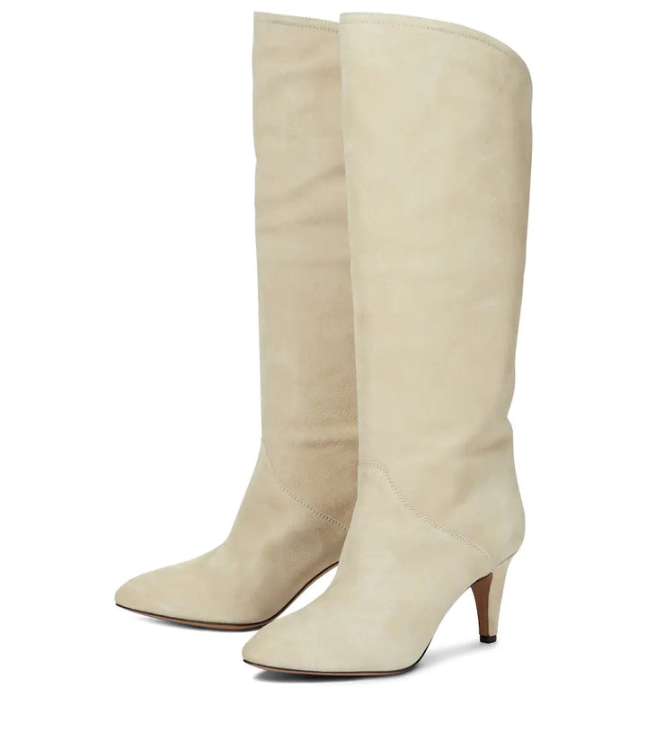 Femme Slouchy High-Heel Knæhøje Støvler Stilla