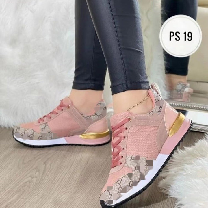 Dame mode Sneakers med struktureret overdel og elegante accenter Stilla
