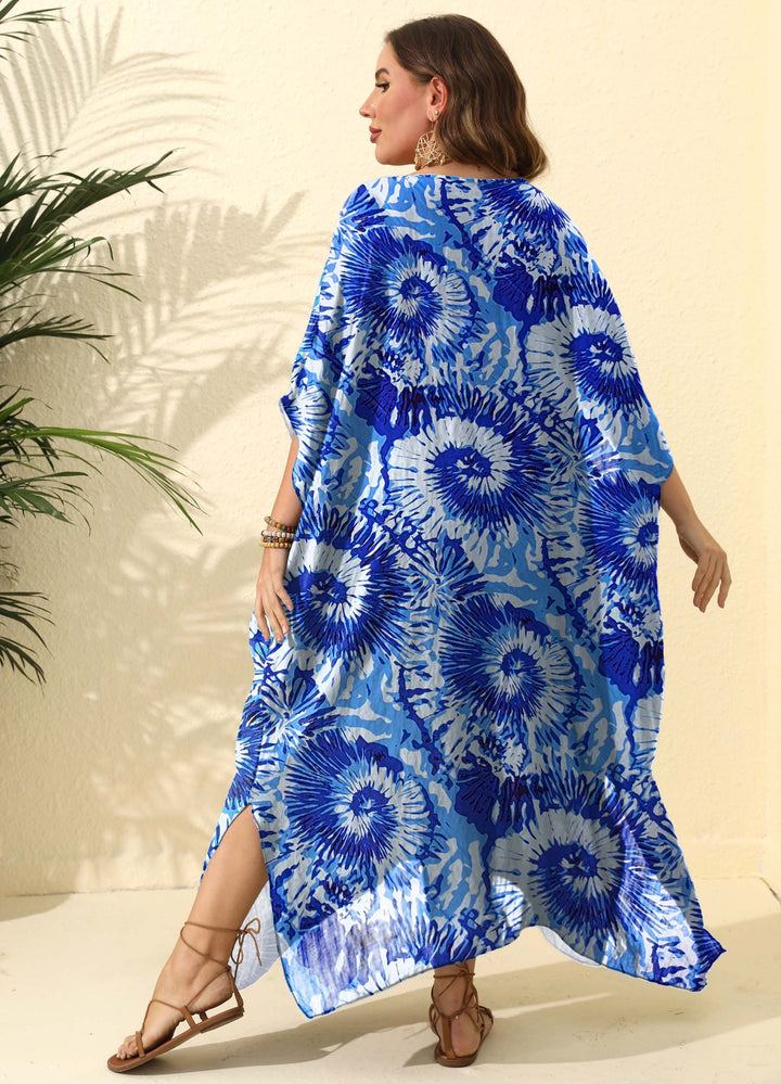 Dame Blomsterprint Maxi Kaftan Stilla