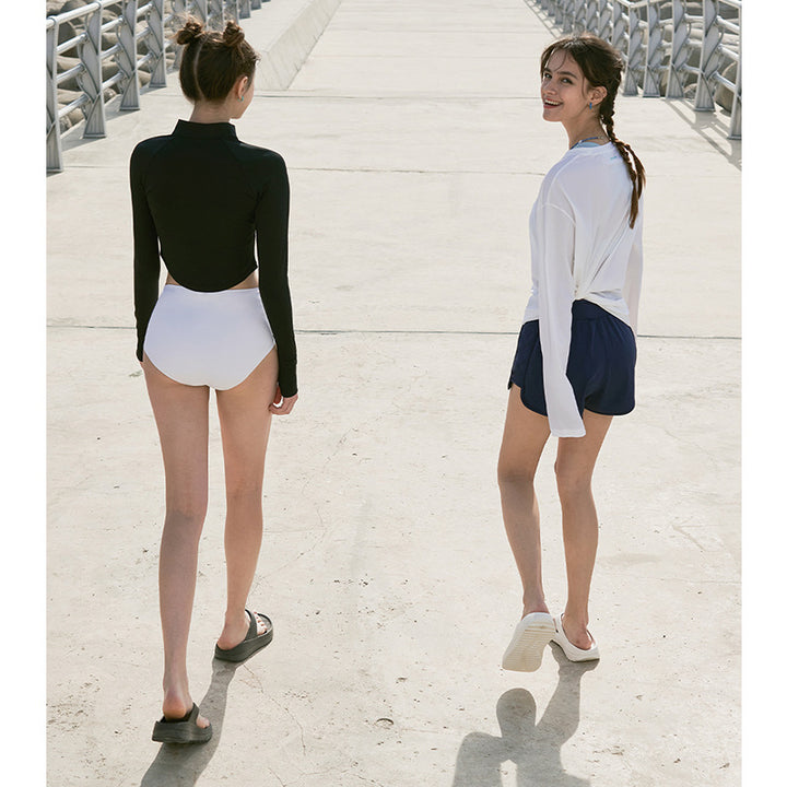 Dame Sporty Shorts med høj talje og sideslids Stilla