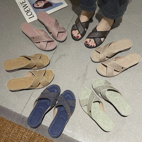 Dame Wedge-sandaler med perforeret overdel og komfortabel indersål Stilla