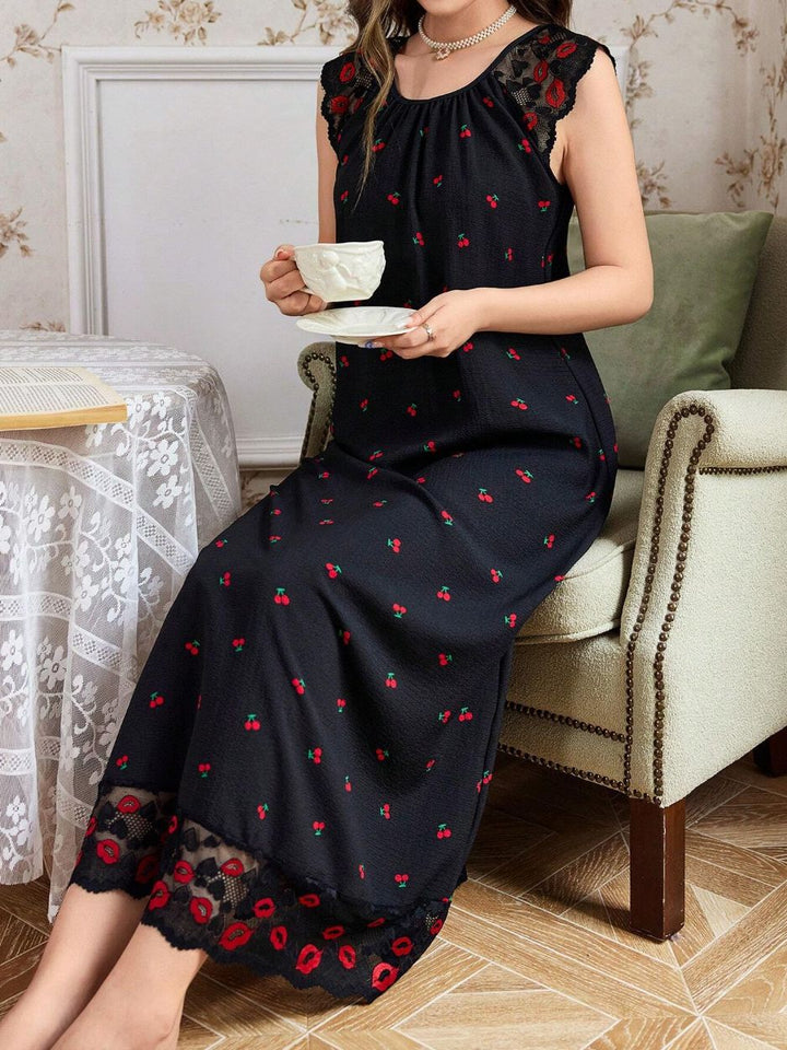 Femme Floral Print Nattøj Stilla