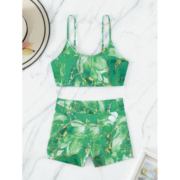 Dame Sport-Bikini-Sæt med moderigtigt design og behagelige shorts Stilla