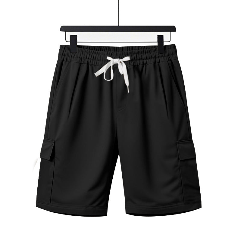 Herrer mode Cargo-shorts med elastisk talje og praktiske sidelommer Stilla