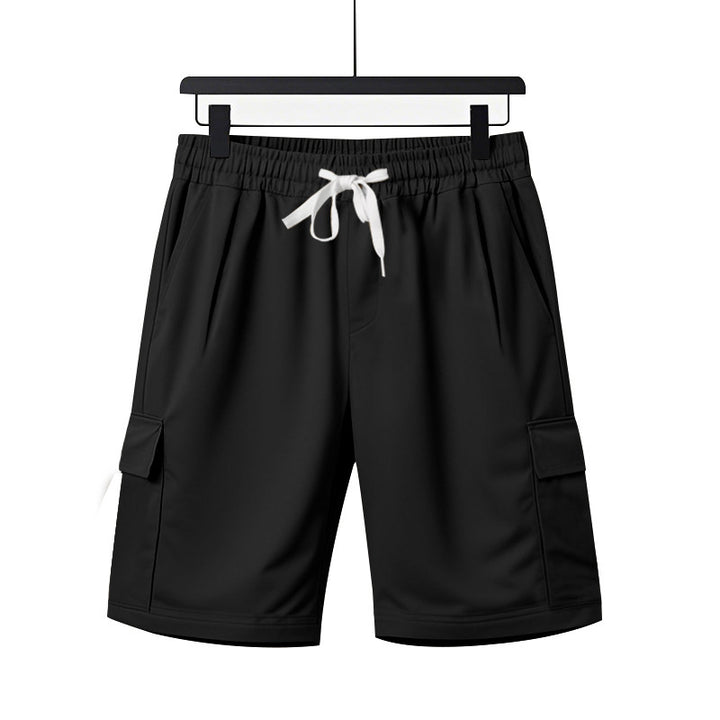 Herrer mode Cargo-shorts med elastisk talje og praktiske sidelommer Stilla