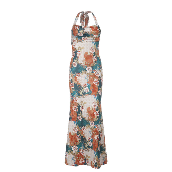 Dame Elegant Blomstret Maxi Kjole Stilla