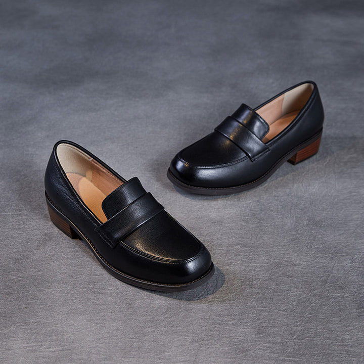Dame klassiske læder slippers med dekorativt bånd detalje Stilla