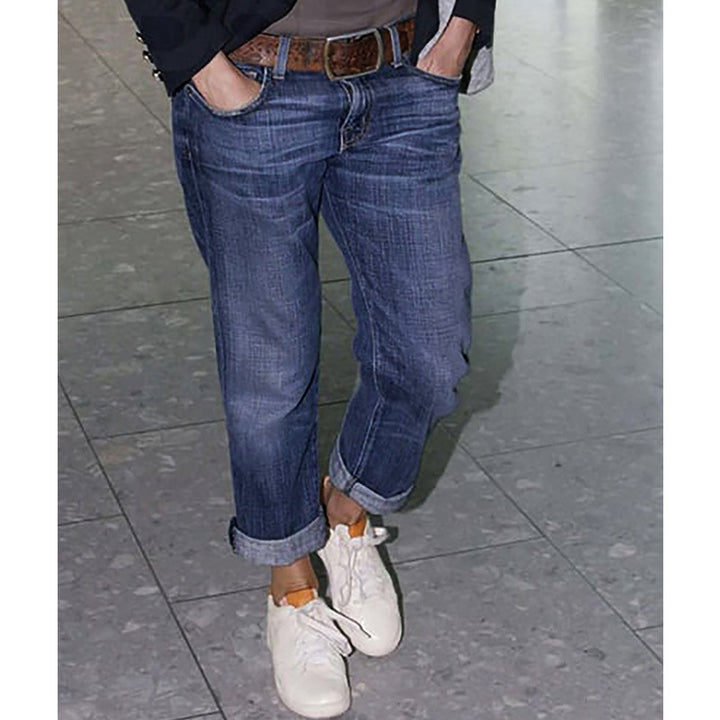 Dame Relaxed Fit Revnet Denim-Bukser Stilla