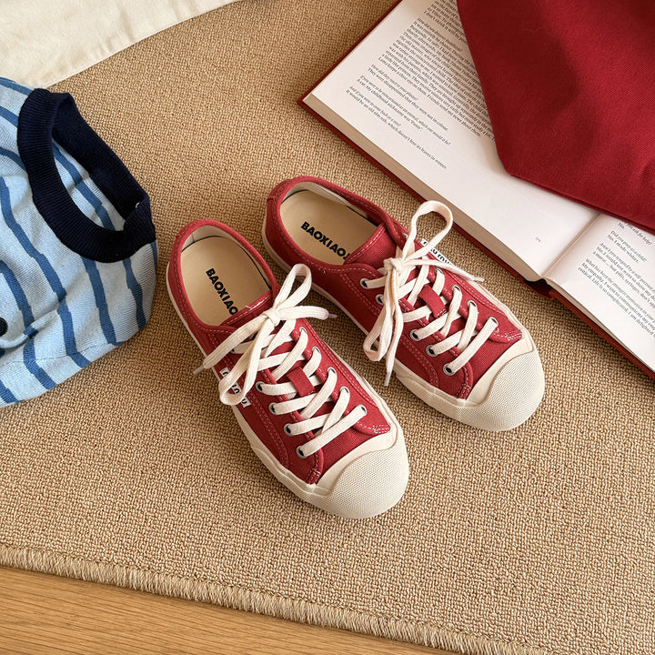 Femme Casual Snørebånd Canvas Sneakers Stilla