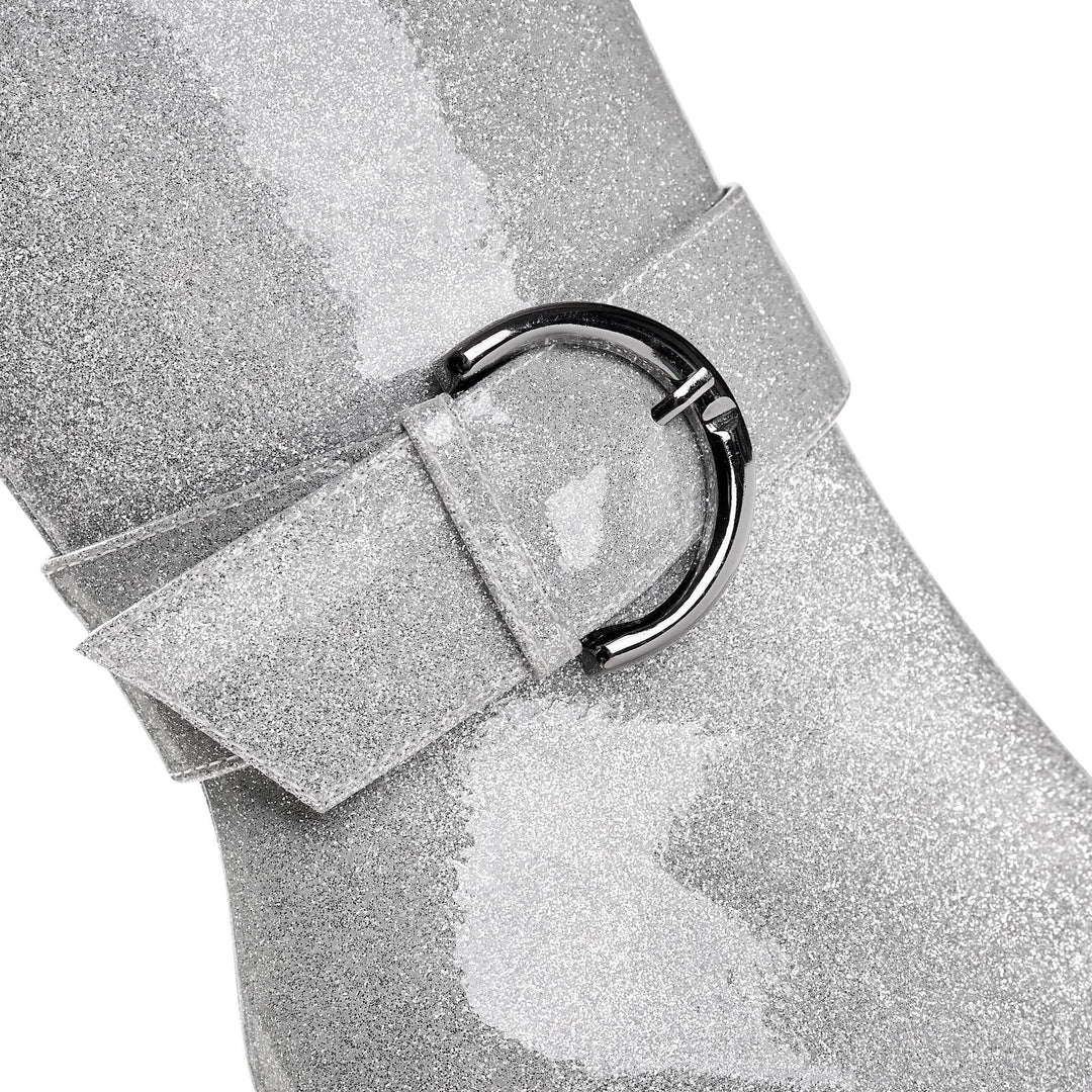 Femme High-Stiletto Over-the-Knee Glimmerstøvler Stilla
